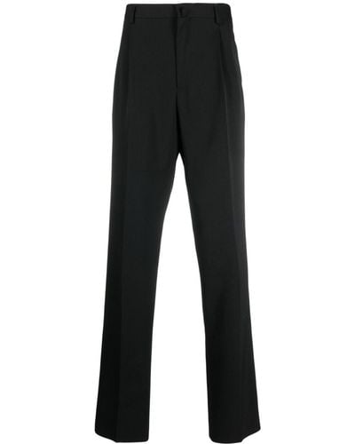 Lanvin Pantalones rectos con pinzas - Negro