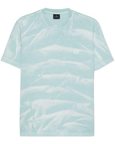 PS by Paul Smith T-shirt con fantasia tie dye - Blu