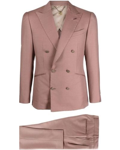 Maurizio Miri Double-breasted Peak-lapel Suit - Pink