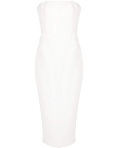 Rachel Gilbert Minah Strapless Midi Dress - White