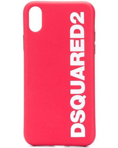 DSquared² Iphone X Hoesje Met Logo - Rood