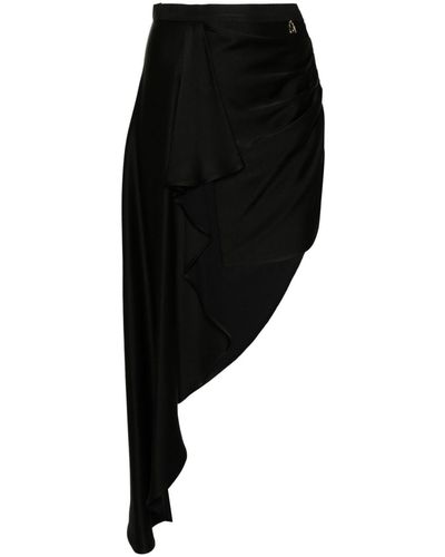 Elisabetta Franchi ドレープ スカート - ブラック