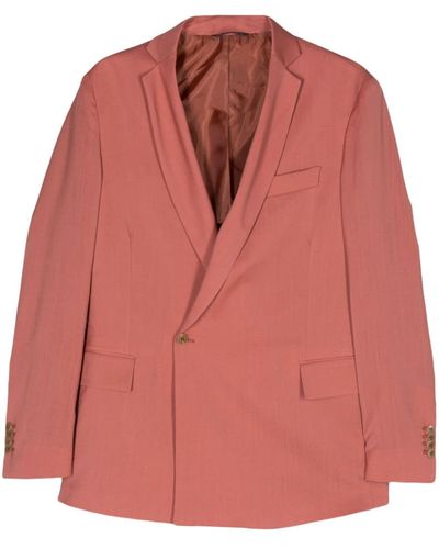 Costumein Notched-lapels single-breasted blazer - Pink