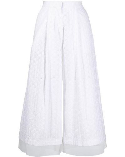 Viktor & Rolf Nice And Breezy Embroidered Skirt - White