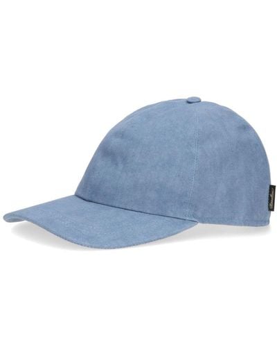 Borsalino Hiker Denim Baseball Cap - Blue