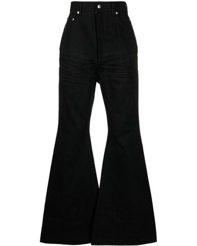Rick Owens Bootcut Jeans - Zwart