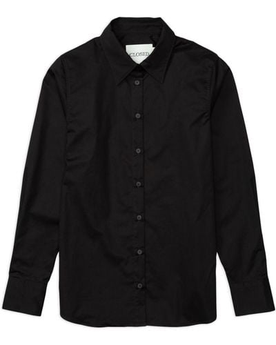 Closed Long-sleeve Shirt - Black