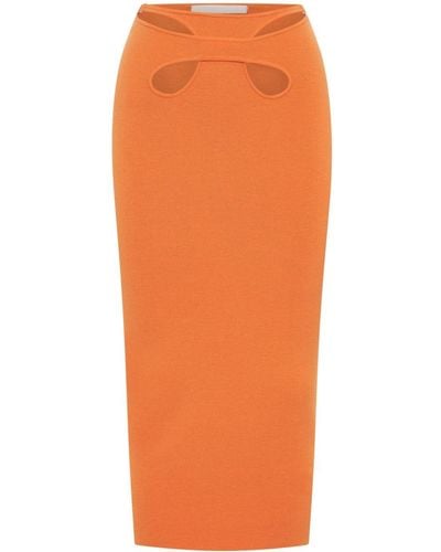 Dion Lee Mobius Loop Midi Skirt - Orange