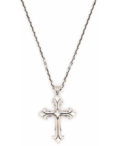 Emanuele Bicocchi Fleury Cross Pendant Necklace - Metallic