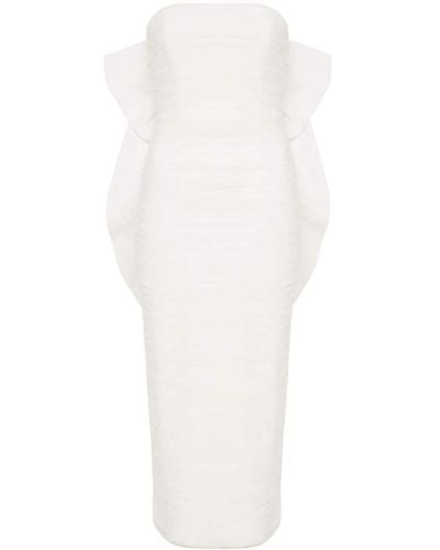 Rebecca Vallance Lily Ruffled Midi Dress - White