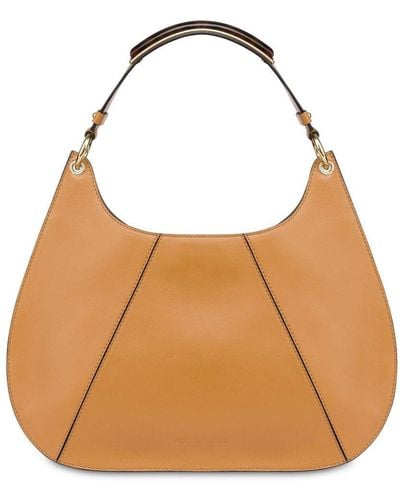 Alberta Ferretti Leather Shoulder Bag - Brown