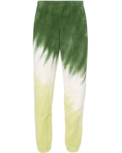 Electric and Rose Siesta Tie-dye Track Trousers - Green