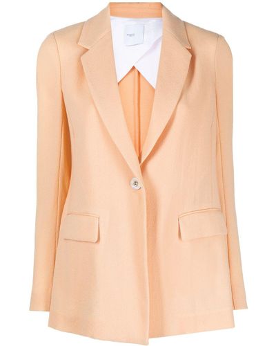 Rosetta Getty Blazer Met Enkele Rij Knopen - Naturel