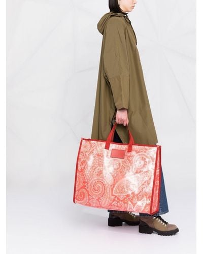 Etro Shopper Met Paisley-print - Oranje