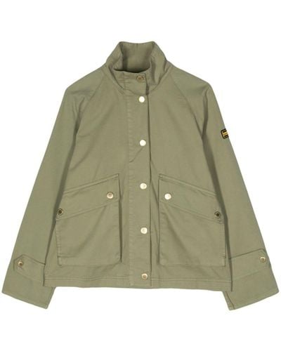 Barbour Military-Jacke mit Logo-Patch - Grün