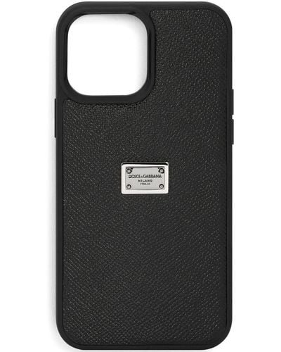 Dolce & Gabbana Logo-tag Iphone 13 Pro Max Case - Black