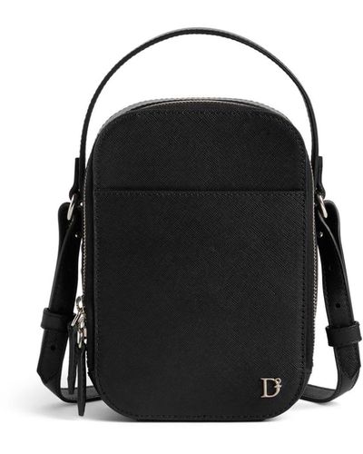 DSquared² Crossbodytas Met Logoplakkaat - Zwart