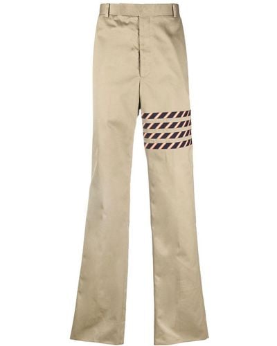 Thom Browne Seamed 4-bar Unconstructed Chino Trouser - Natural