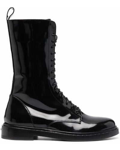 Le Silla Sama Lace-up Boots - Black