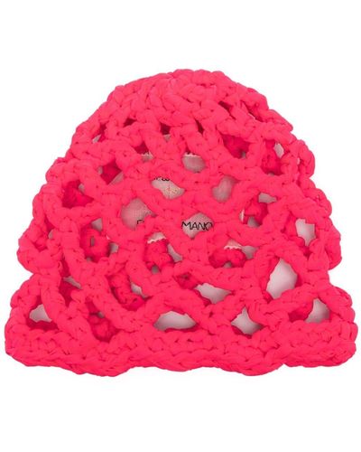 Forte Forte Crochet-knit Hat - Pink
