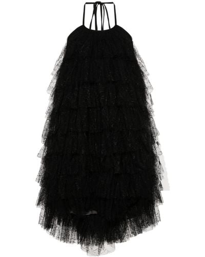 Uma Wang Alys Lace Midi Dress - Black
