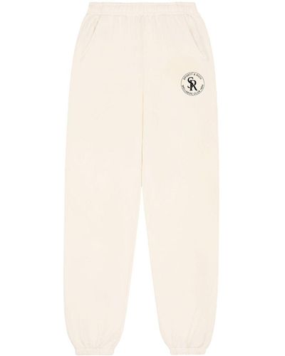 Sporty & Rich Pantalones de chándal con logo estampado - Neutro