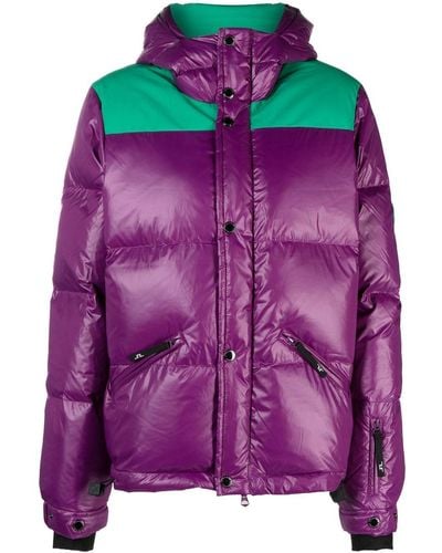 J.Lindeberg Solar Colour-block Padded Jacket - Purple