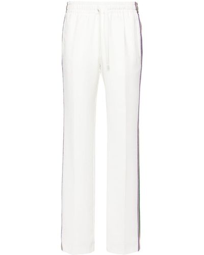 Zadig & Voltaire Pomy Stripe-detail Crepe Pants - White