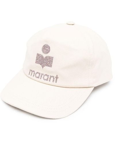 Isabel Marant Tyron Logo Baseball Cap - Natural