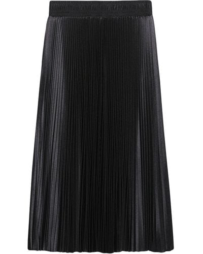 Balenciaga Tracksuit Pleated Mid-length Skirt - Black