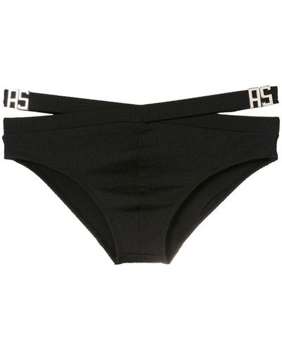 Amir Slama Cut-out Swimming Trunks - Black