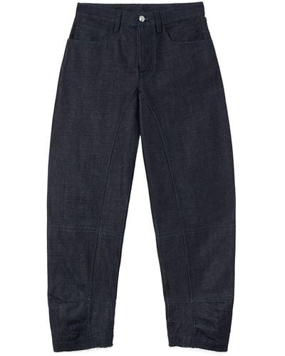 Jil Sander Cropped Tapered Jeans - Blue