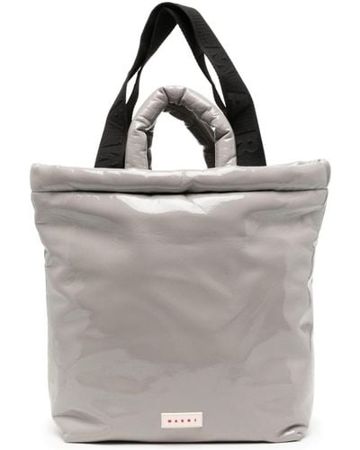 Marni Bey Padded Tote Bag - Grey