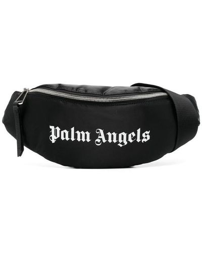 Palm Angels ゴシック ロゴ ベルトバッグ - ブラック