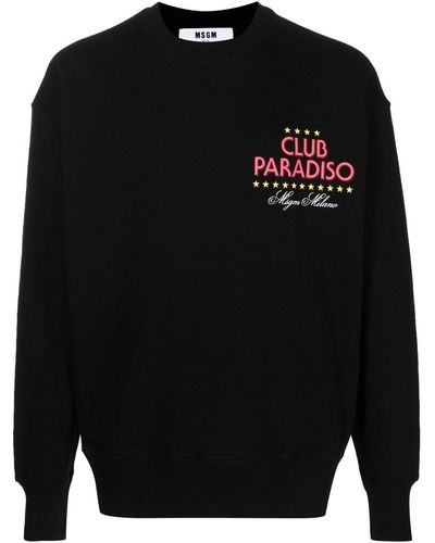 MSGM Logo-print Sweatshirt - Black