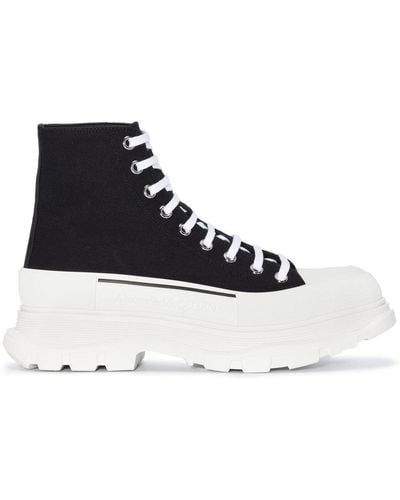 Alexander McQueen Tread Slick High-top Sneakers - Zwart