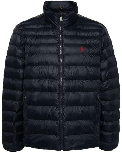 Polo Ralph Lauren Polo Pony-embroidery Padded Jacket - Blue