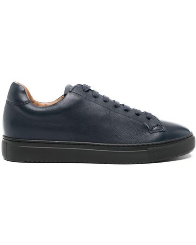 Doucal's Low-top Leather Trainers - Blue