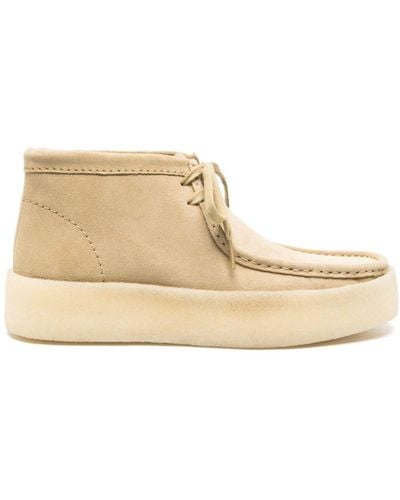 Clarks Wallabee Cup Suede Boot - Natural