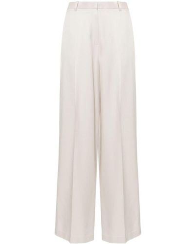 Theory Pleated Tailored Trousers - White