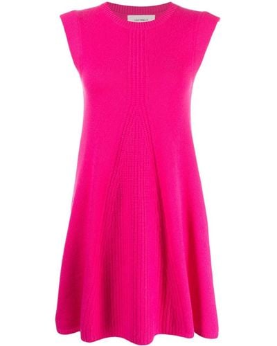 Lisa Yang Gebreide Kasjmier Mini-jurk - Roze