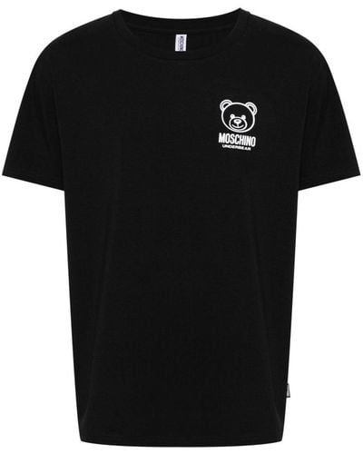 Moschino Teddy Bear Print T-Shirt - Black
