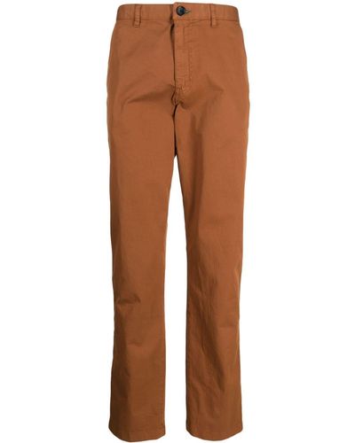PS by Paul Smith Mid-rise Straight-leg Pants - Brown