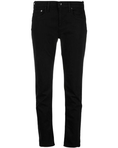 Rag & Bone Schmale Jeans mit halbhohem Bund - Schwarz