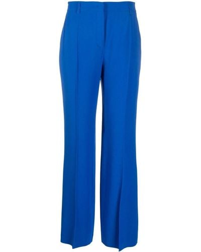 Alberta Ferretti Straight-leg Tailored Pants - Blue