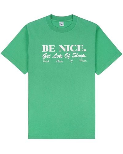 Sporty & Rich Be Nice Tシャツ - グリーン