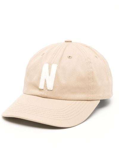 Norse Projects Logo-patch Cotton Cap - Natural