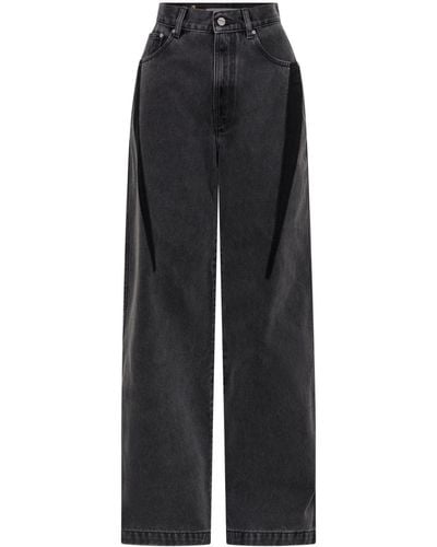 Dion Lee Jeans a gamba ampia - Nero