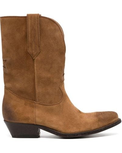 Golden Goose Suede Ankle Boots - Brown