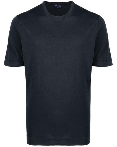 Drumohr T-shirt a girocollo - Blu